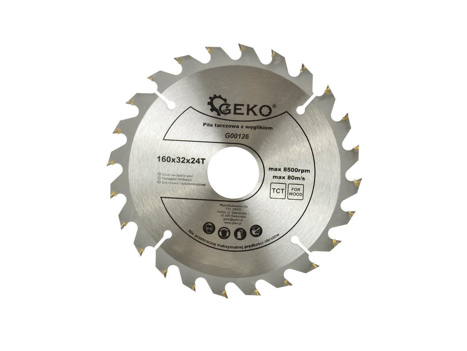 TCT cirkelzaagblad voor hout 160x32x24T