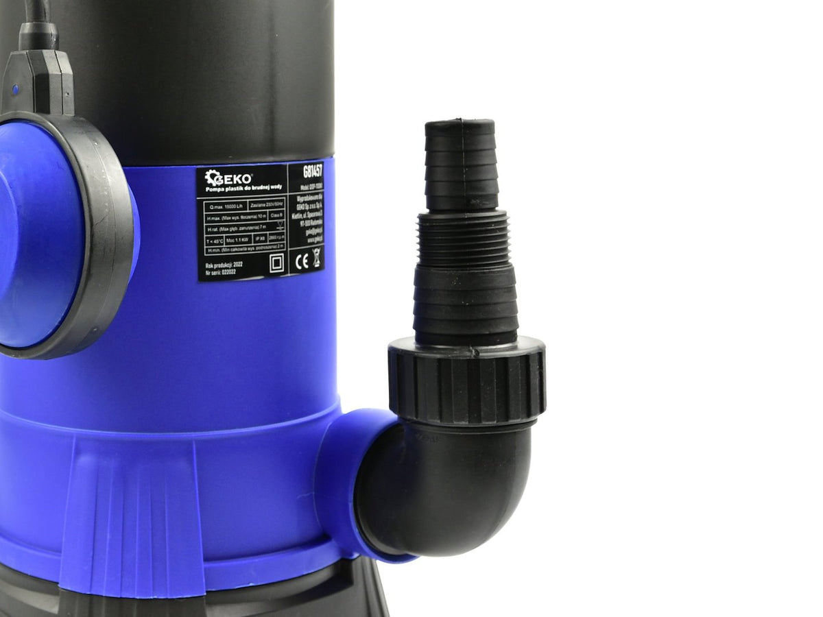 Plastic pomp voor vuil water 1100W