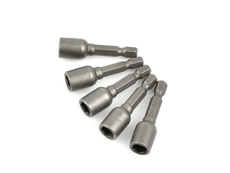 Set magnetische doppen voor 8 mm × 48 mm 1/4" schroeven, 5 stuks (100).