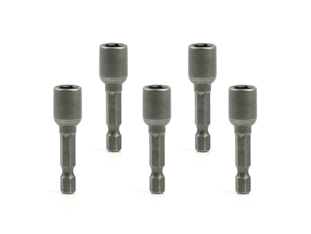 Set magnetische doppen voor 8 mm × 48 mm 1/4" schroeven, 5 stuks (100).