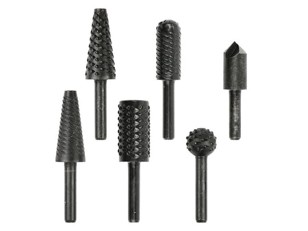 Set van 6 vijl- en afzinkboren