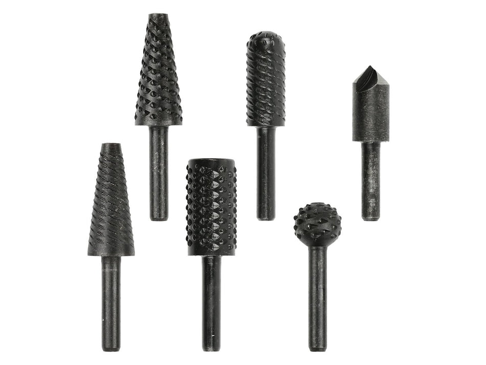 Set van 6 vijl- en afzinkboren