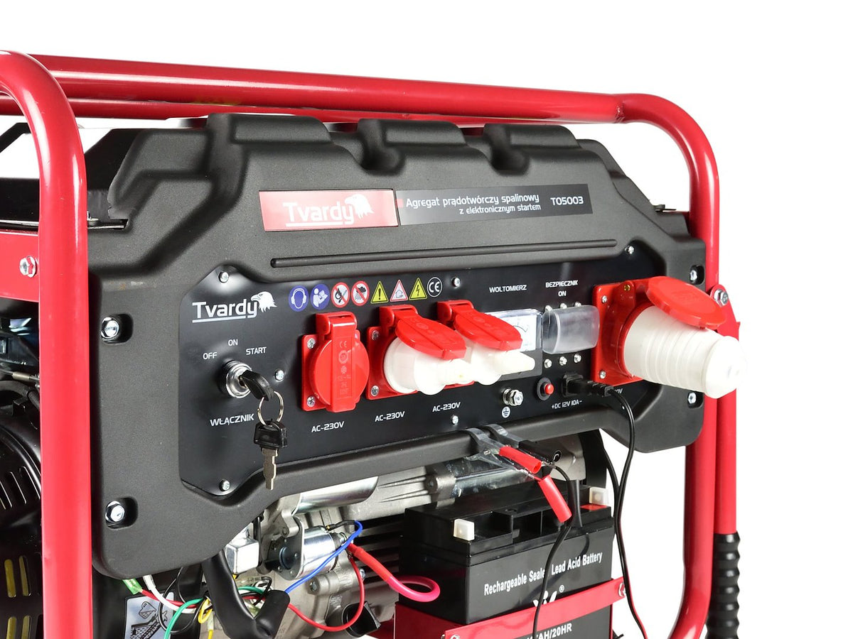 Benzinegenerator met elektrische start 15HP 6,6KW