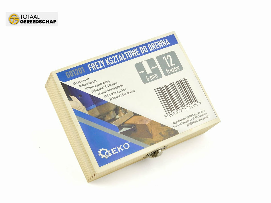 Router Bits Shank 6mm 12pcs