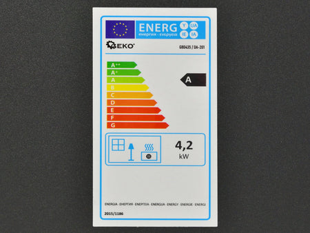 Binnenkachel op gas 4,2 kW met reduceerventiel en slang