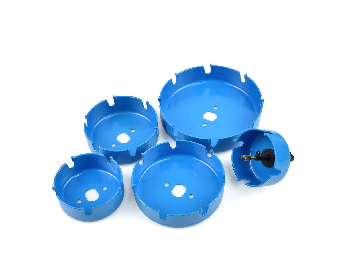Set widia gatenzagen voor hout 5 stuks 64-127mm