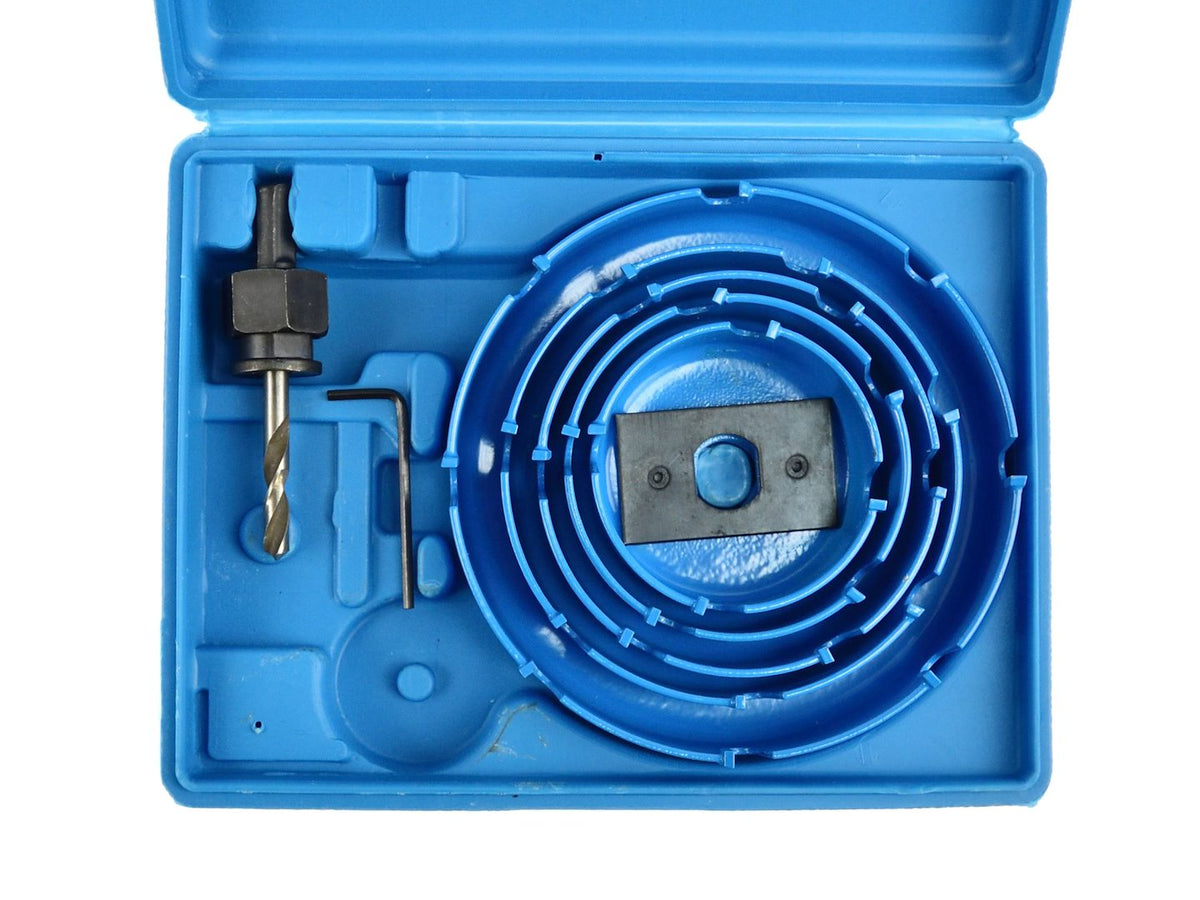 Set widia gatenzagen voor hout 5 stuks 64-127mm
