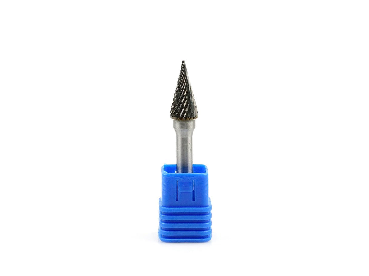 Conische schacht eindfrees 6 mm (tungsten carbide 10x20 mm)