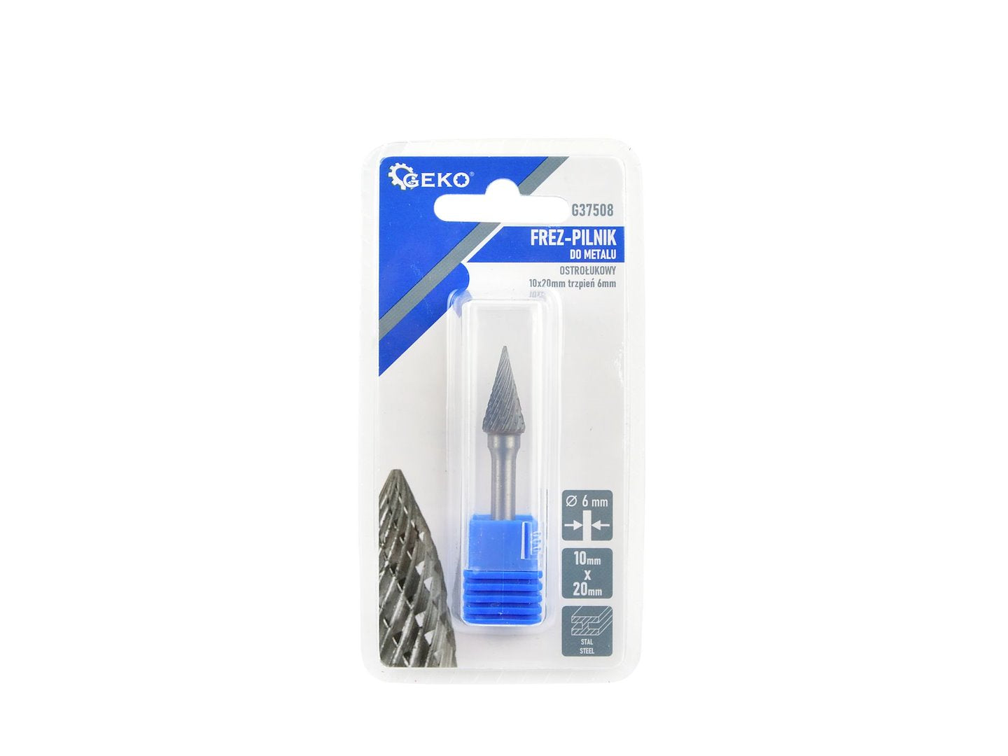 Conische schacht eindfrees 6 mm (tungsten carbide 10x20 mm)