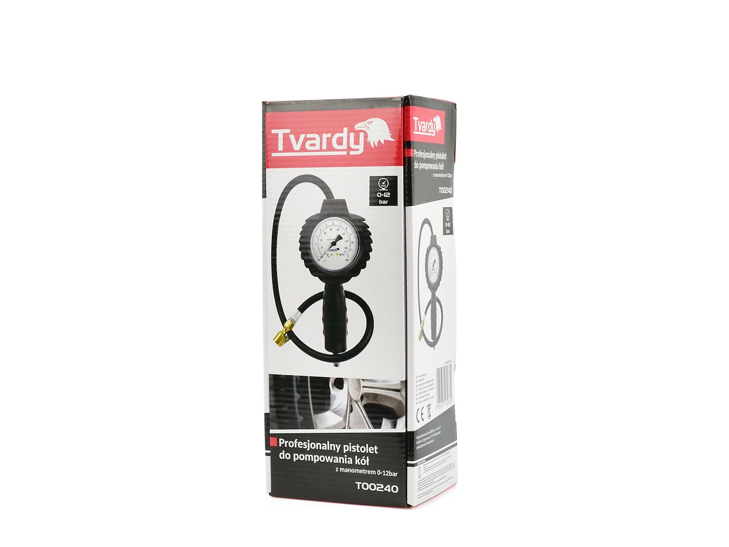 Professionele bandenpistool 0-12 bar met manometer