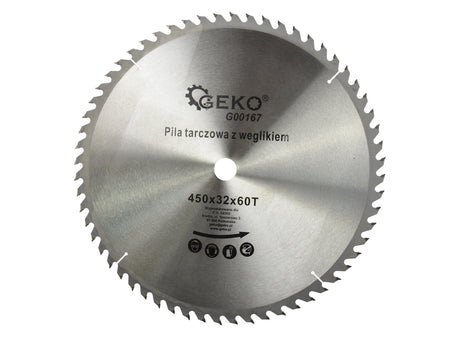 TCT cirkelzaagblad voor hout 450x32x60T