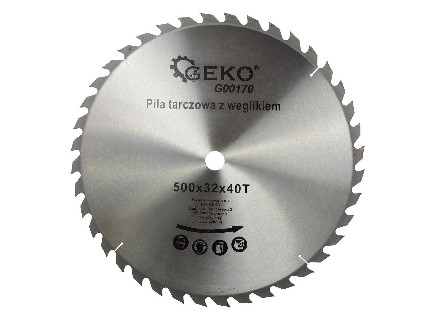 TCT cirkelzaagblad voor hout 500x32x40T