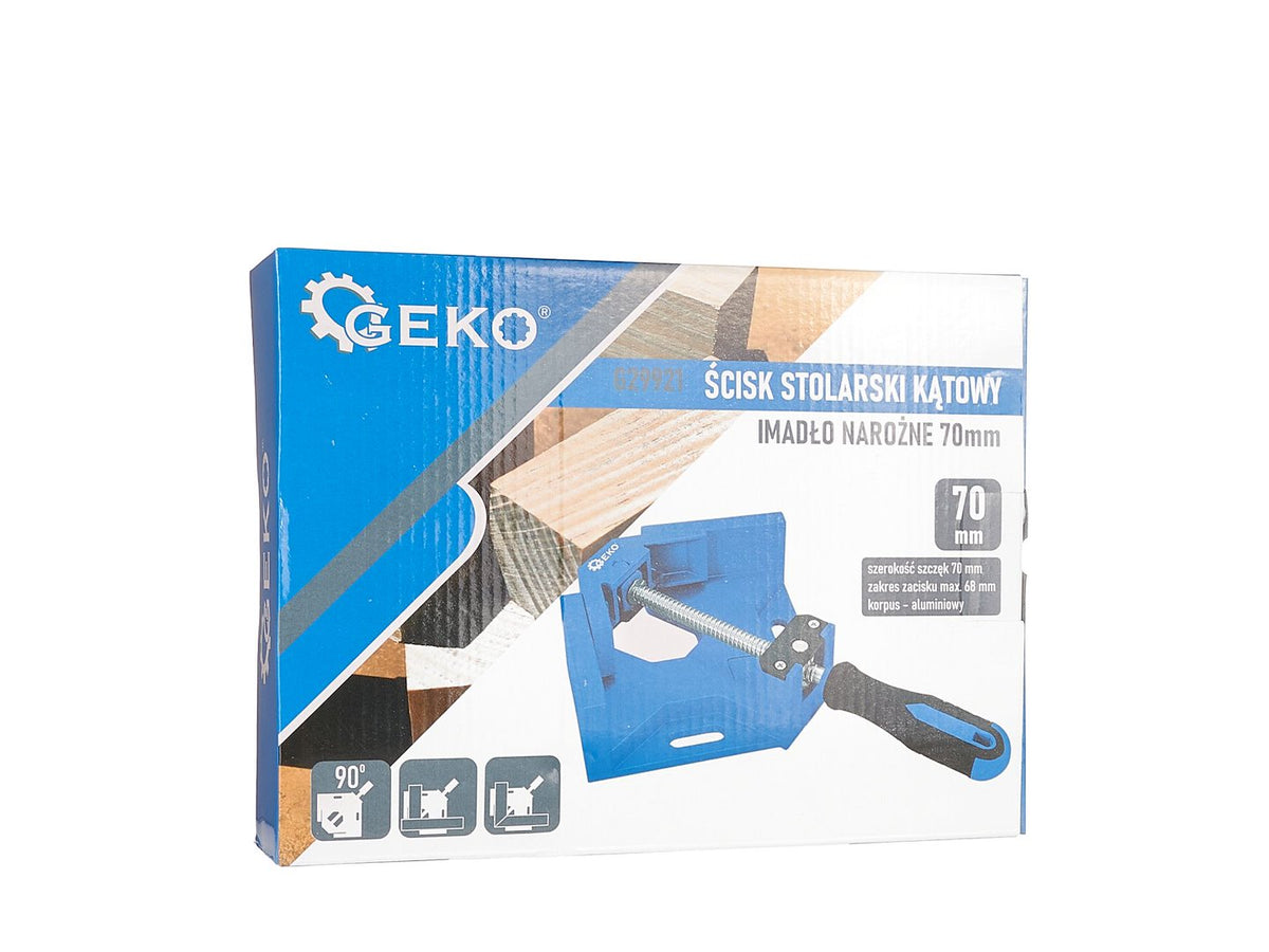 Afgerichte timmerklem - hoekbankschroef 70mm