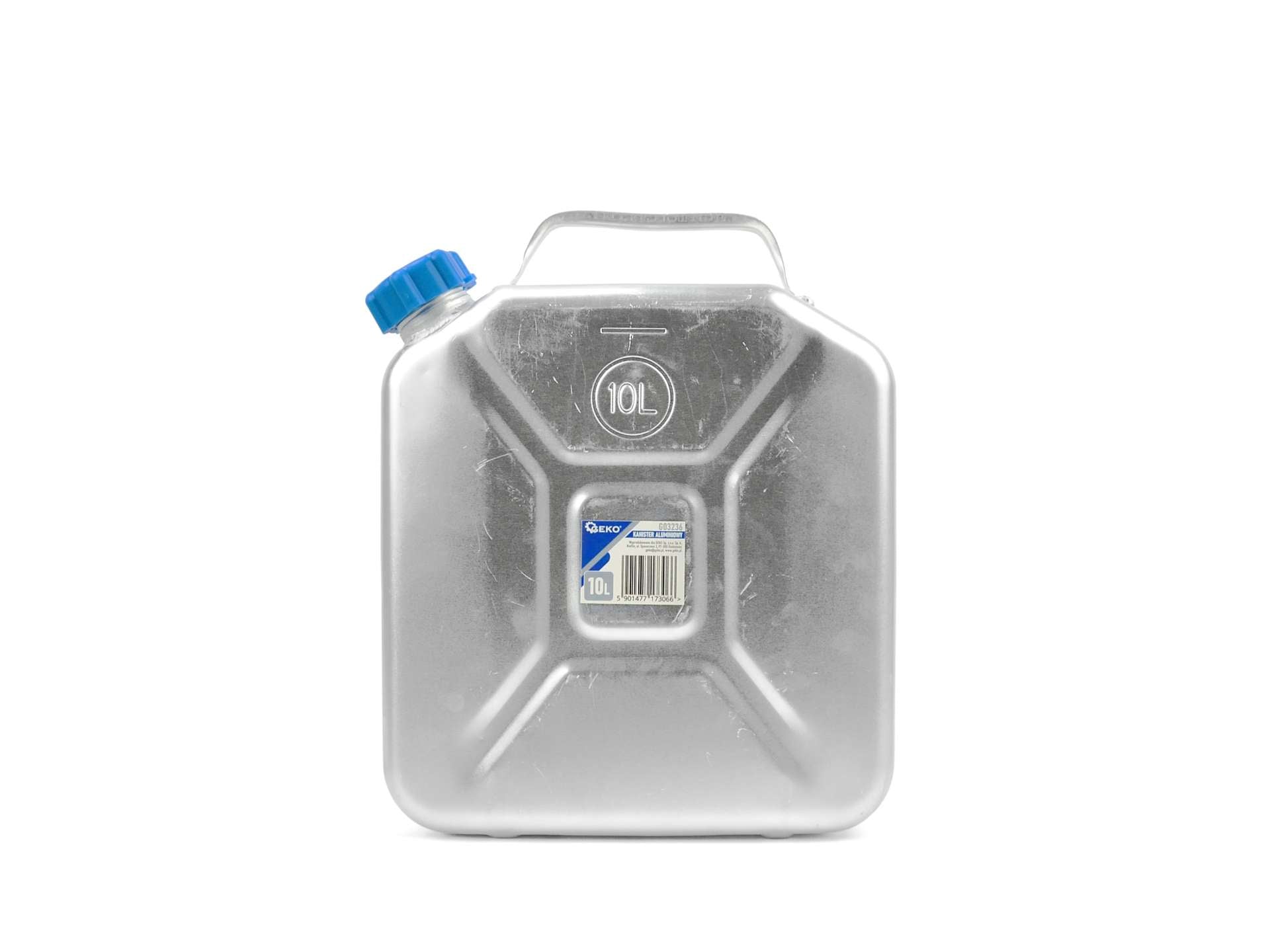 Verticale aluminium jerrycan 10L