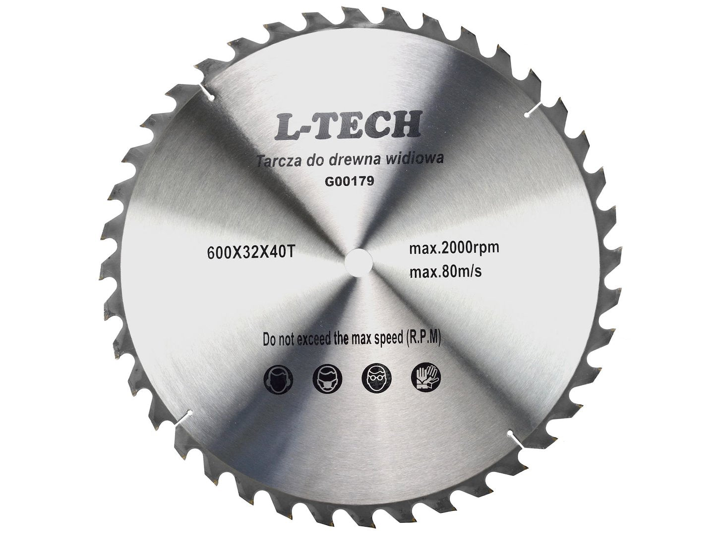 TCT cirkelzaagblad voor hout 600x32x40T