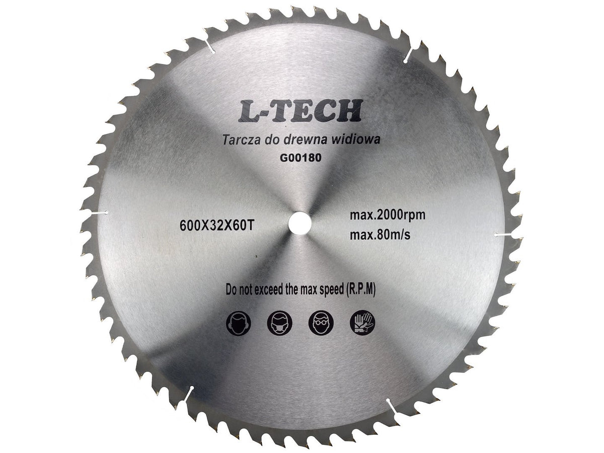 TCT cirkelzaagblad voor hout 600x32x60T