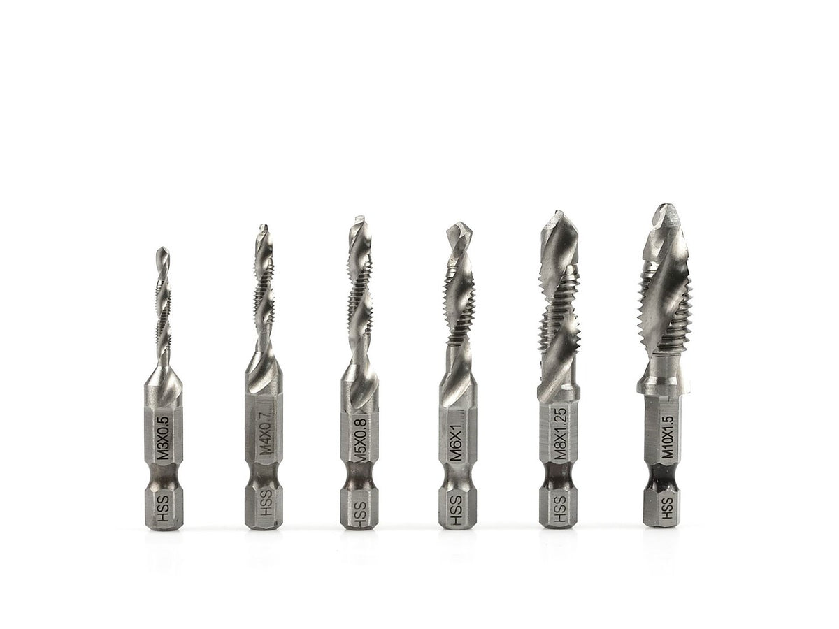 HSS taptapset M3-M10 6 stuks