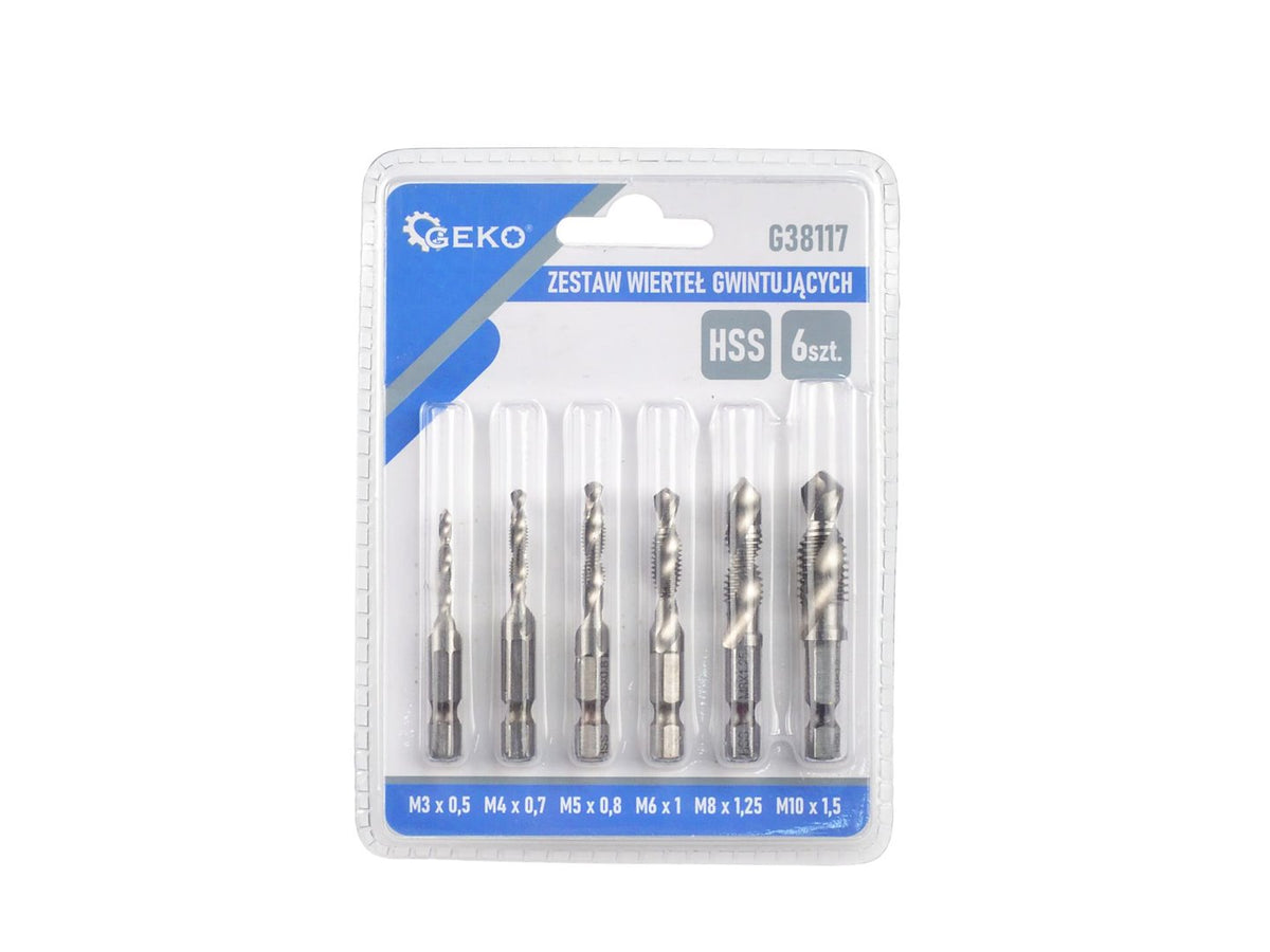 HSS taptapset M3-M10 6 stuks