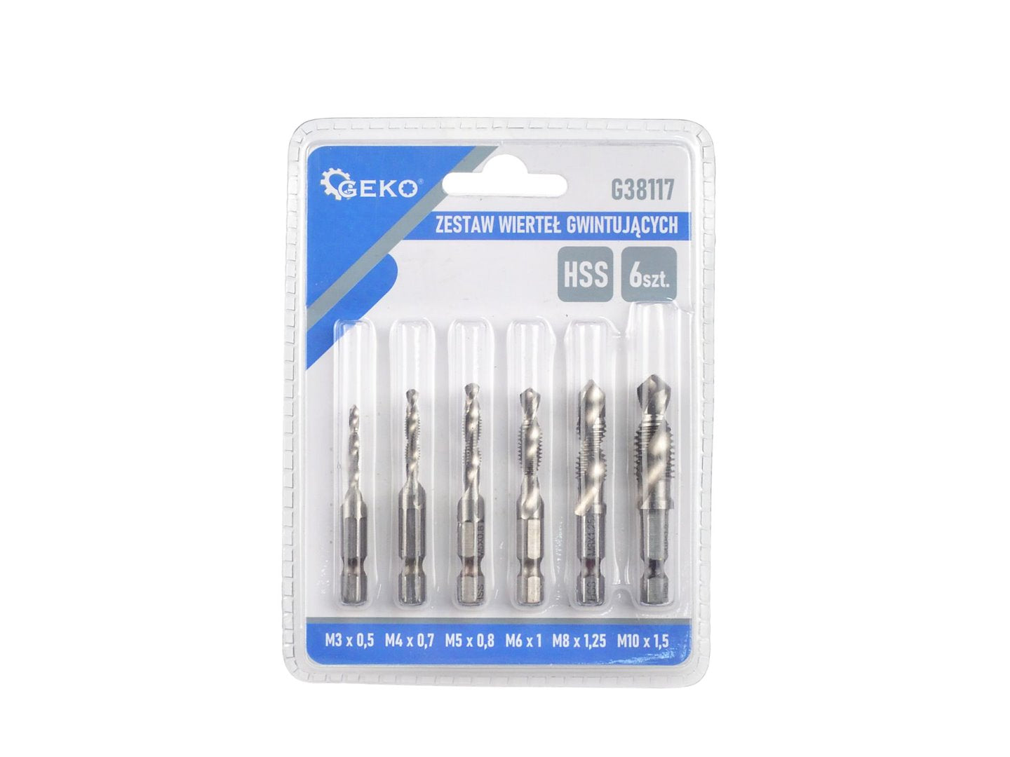HSS taptapset M3-M10 6 stuks