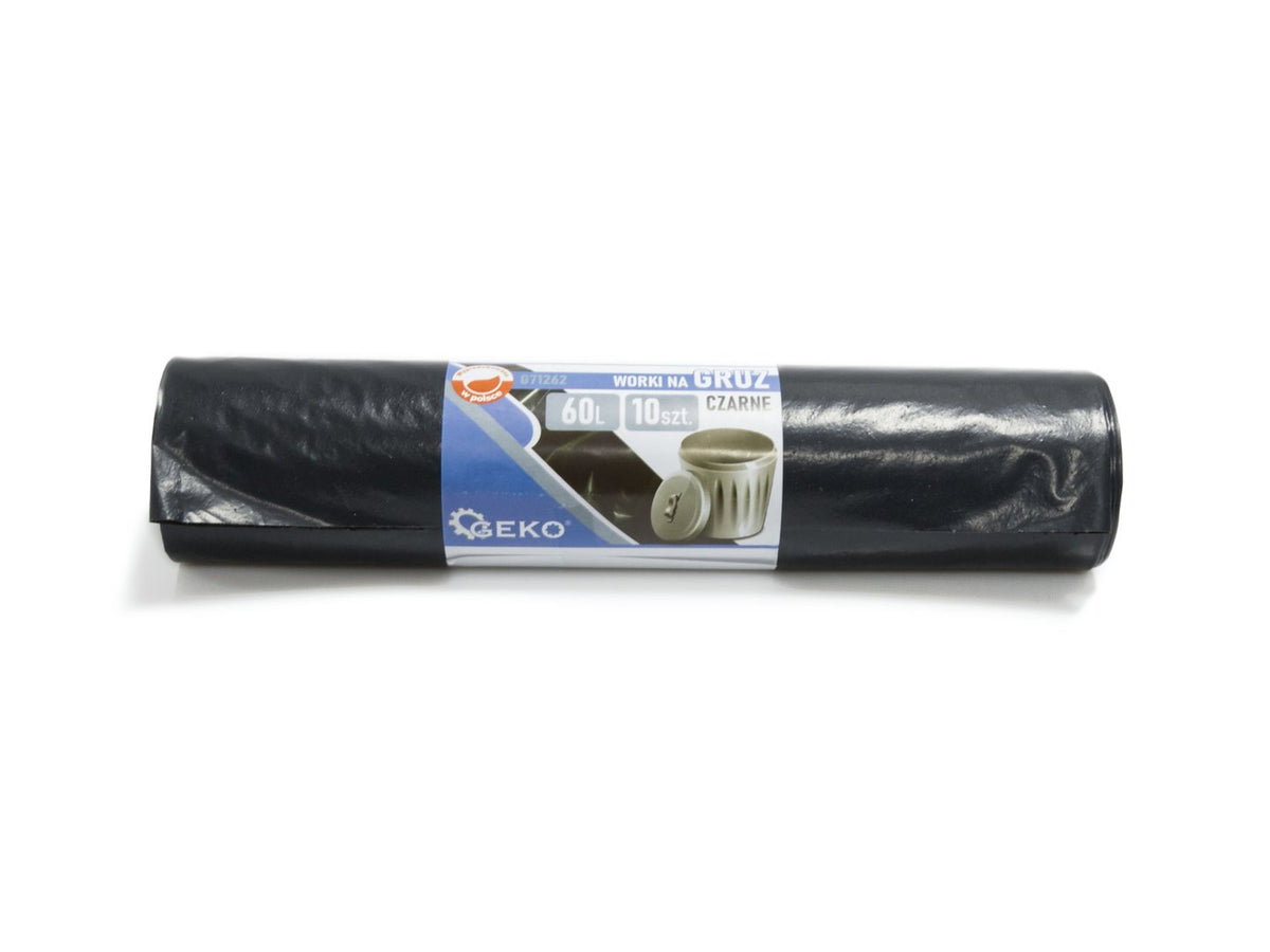 Extra zware puinzakken 60l (10 stuks) - zwart