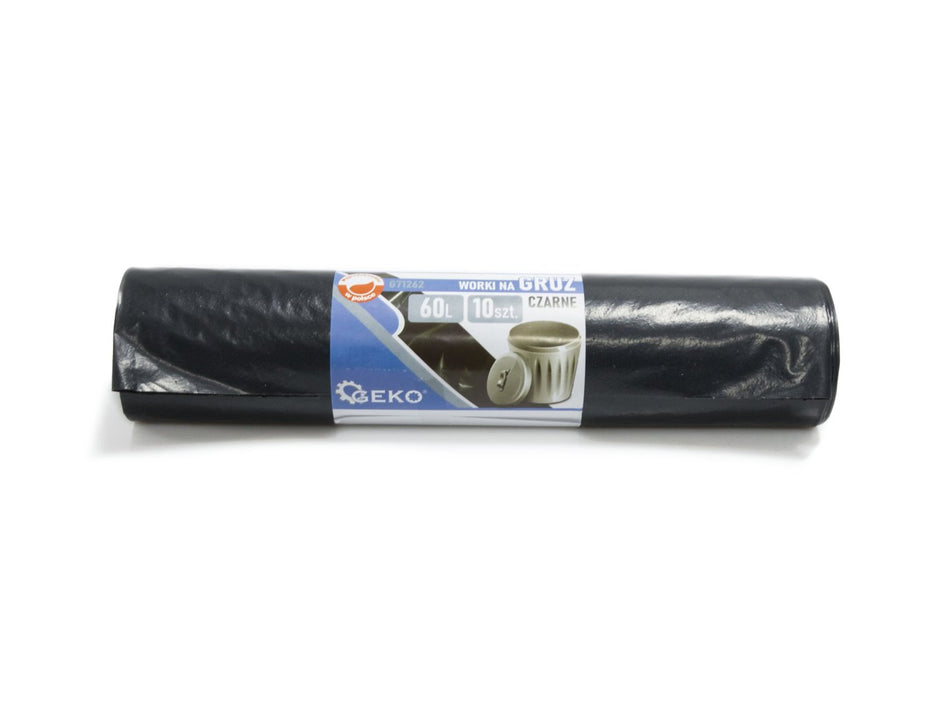 Extra zware puinzakken 60l (10 stuks) - zwart