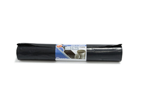 Extra zware puinzakken 120l (5 stuks) - zwart