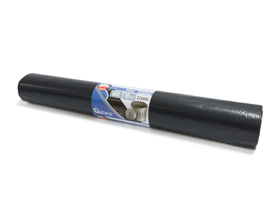 Zware puinzakken 160l (10 stuks) - zwart