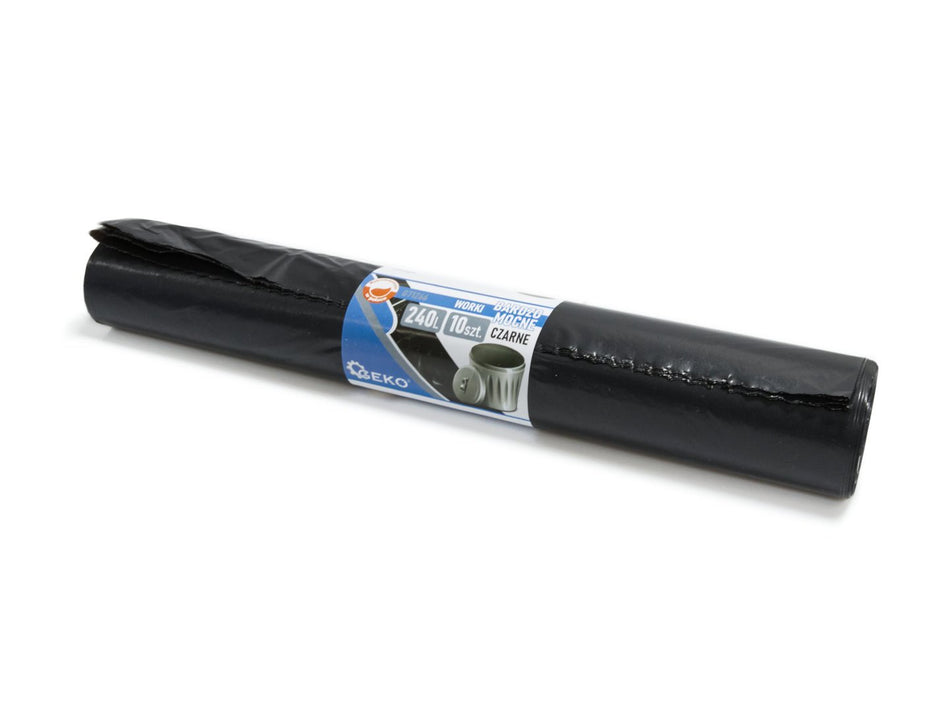 Zware puinzakken 240l (10 stuks) - zwart