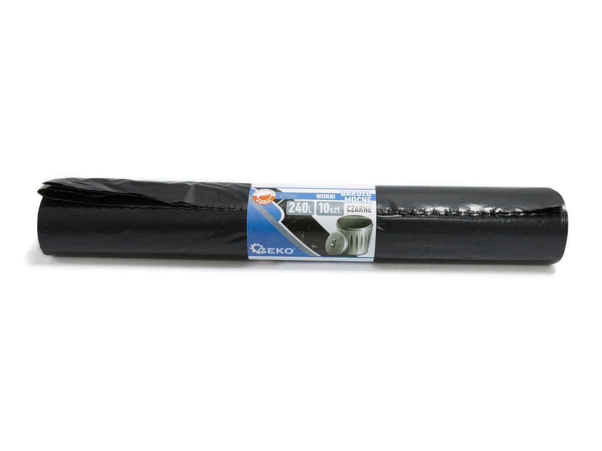 Zware puinzakken 240l (10 stuks) - zwart