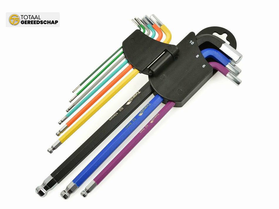 9pcs Long Arm Ball Point Hex Key Set S2 material