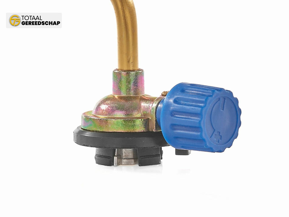 Heating torch with side working range button