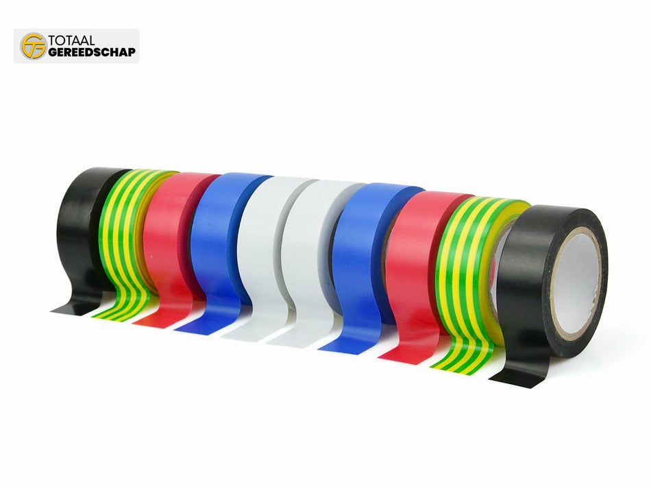Set of insulating tapes 19mm x 0.13mm x 5m – 10 pcs. (5 colors)
