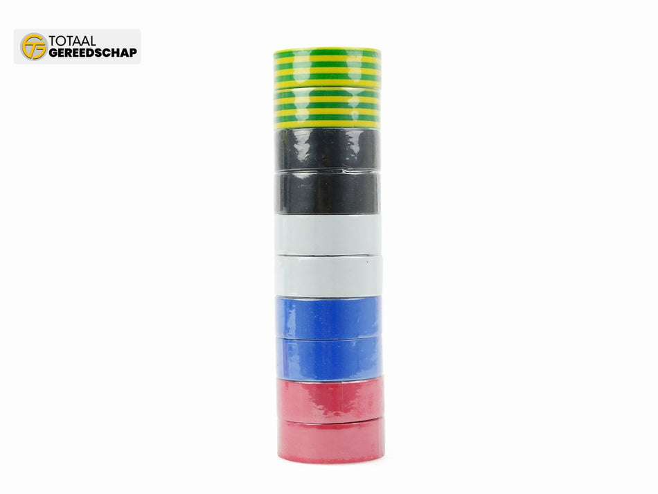 Set of insulating tapes 19mm x 0.13mm x 5m – 10 pcs. (5 colors)