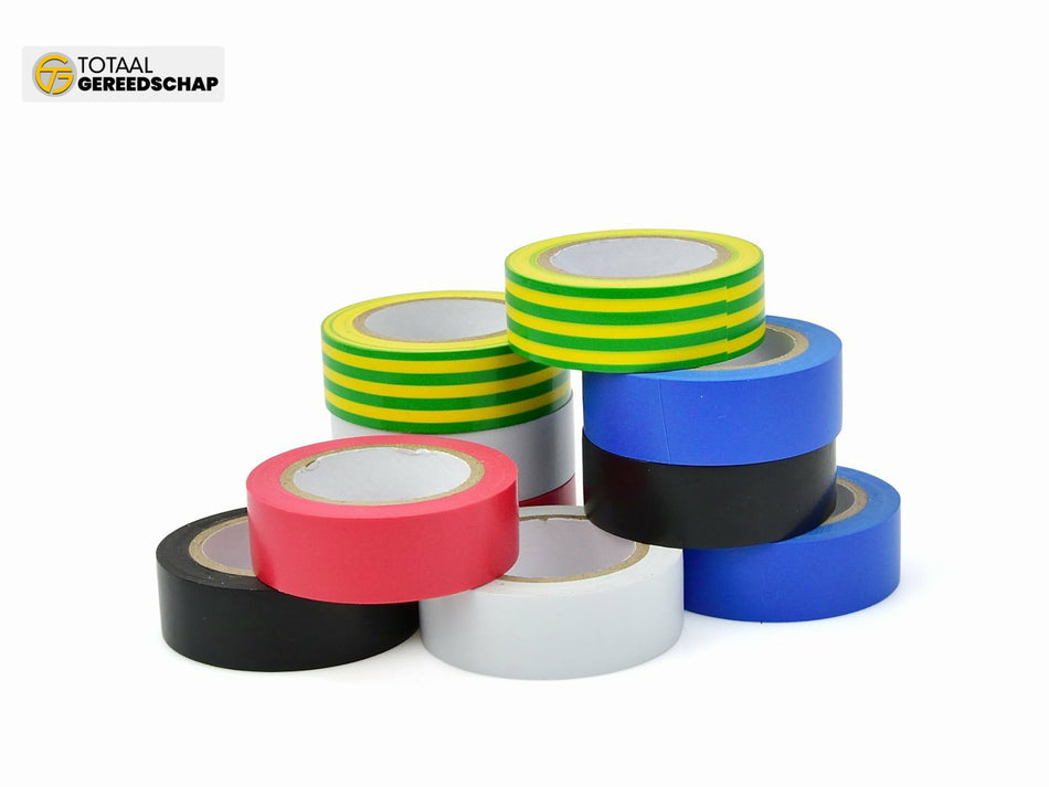 Set of insulating tapes 19mm x 0.13mm x 10m – 10 pcs. (5 colors)
