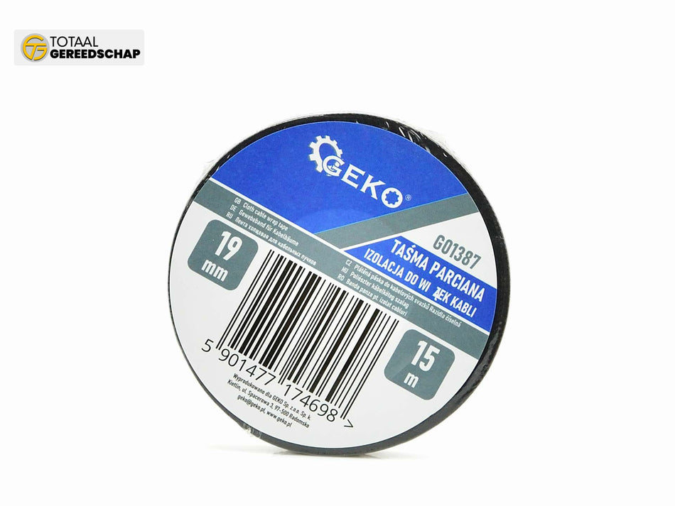 Cloth fabric tape for cable bundles 19mm x 15m