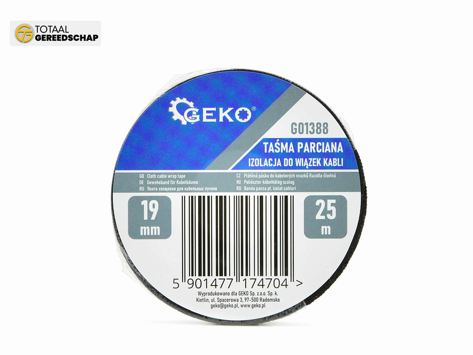 Cloth fabric tape for cable bundles 19mm x 25m
