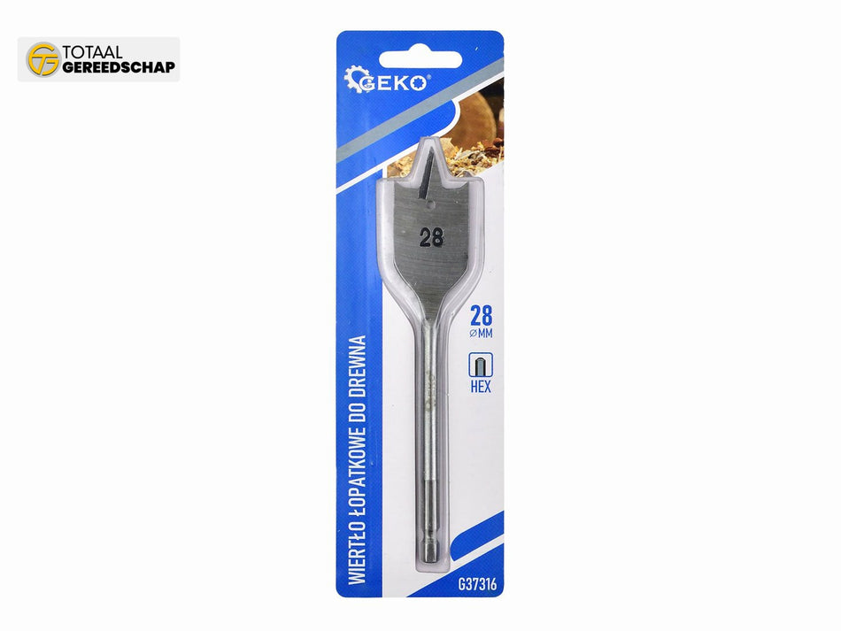 Spade drill bit for wood 28x152mm HEX