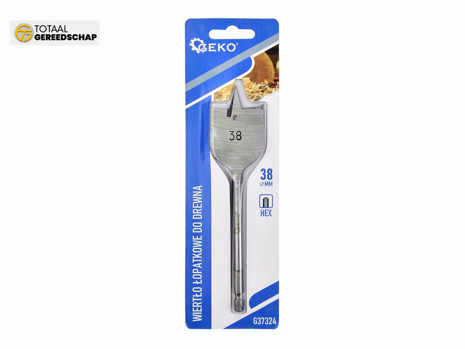 Spade drill bit for wood 38x152mm HEX