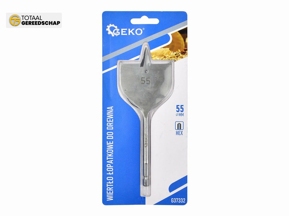 Spade drill bit for wood 55x152mm HEX