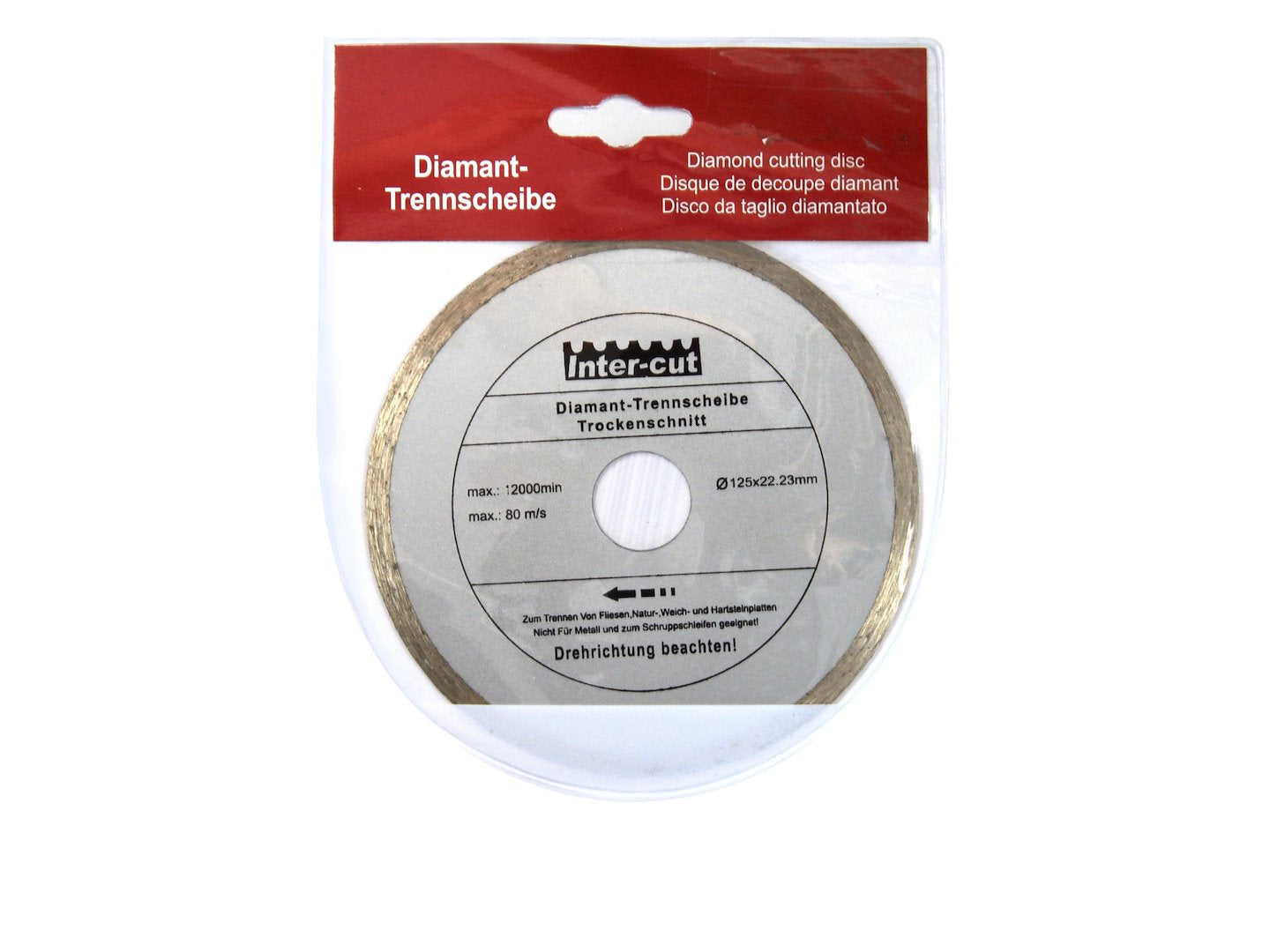 Continue rand diamantschijf 125x22mm