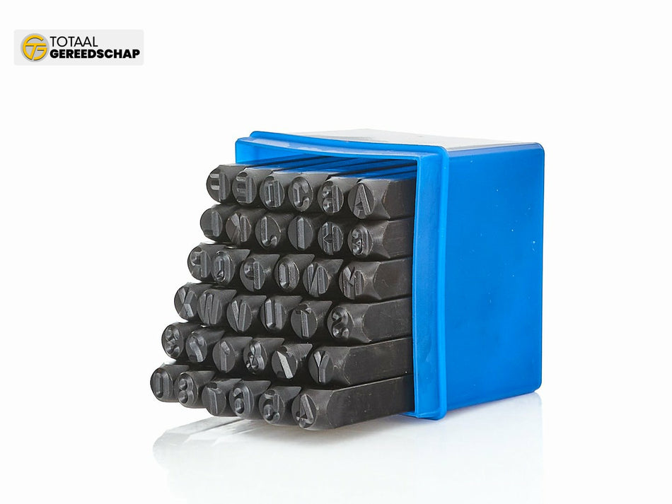 Figure Punch Letter and Number Stamps Set 36pc 8mm