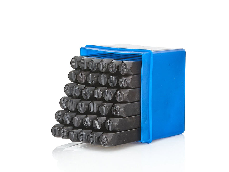 Cijfer- en letterstempels set 36 st. 8mm