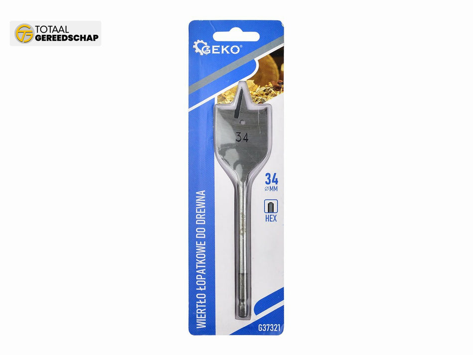 Spade drill bit for wood 34x152mm HEX