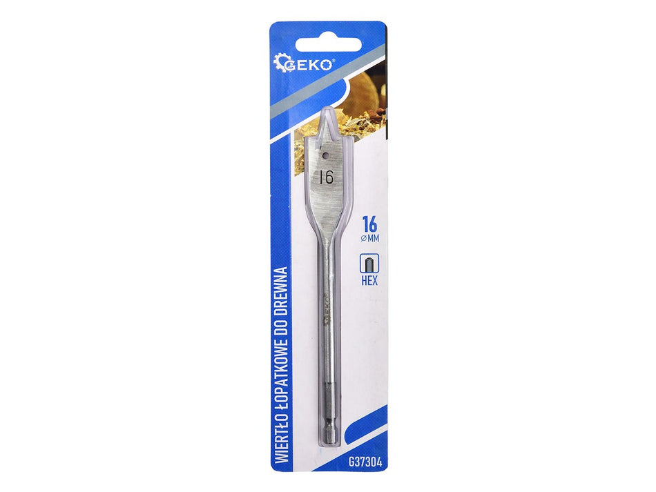 Platte beitelboor voor hout 16x152mm HEX