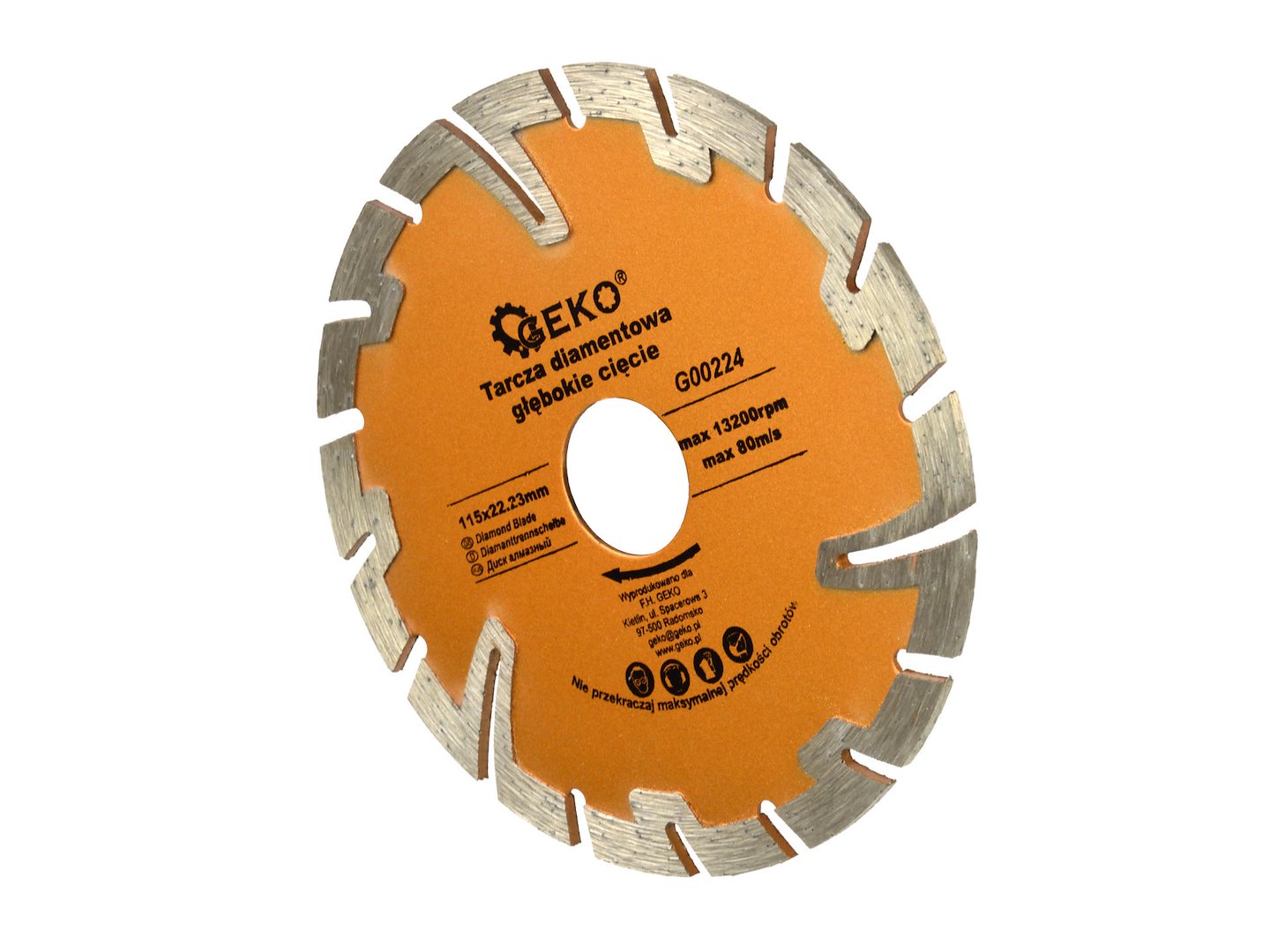 Diep Beschermd Turbo Diamantzaagblad 115x22,2mm