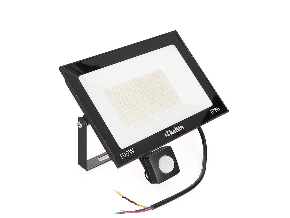LED-schijnwerper 100W met bewegingssensor – neutraal wit 4500K