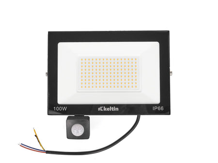 LED-schijnwerper 100W met bewegingssensor – neutraal wit 4500K