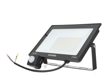 LED-schijnwerper 100W met bewegingssensor – neutraal wit 4500K