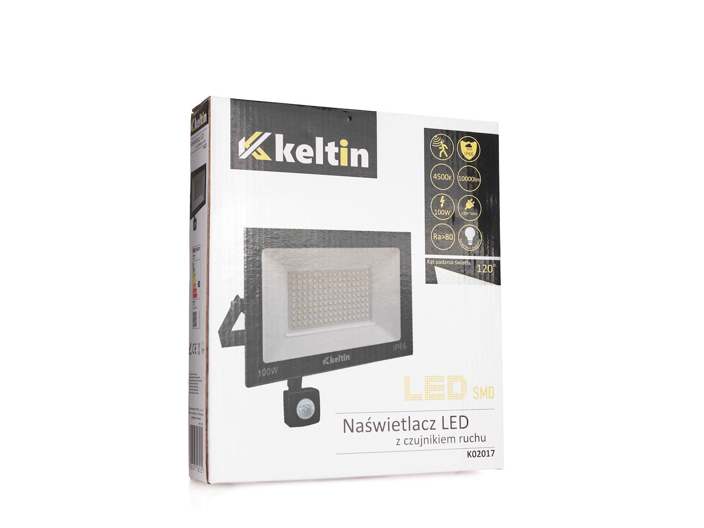 LED-schijnwerper 100W met bewegingssensor – neutraal wit 4500K