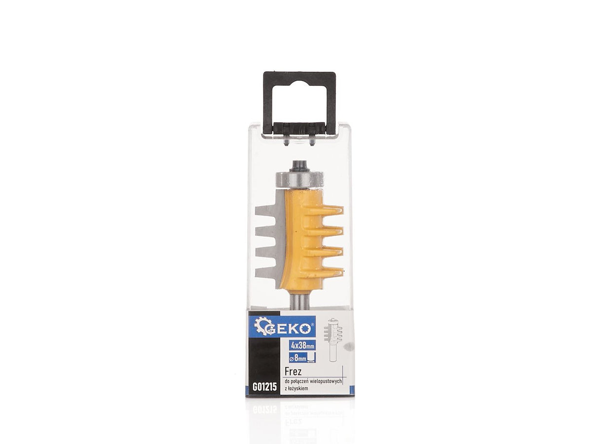 8mm schacht hoogte meergleuvenfrees bit 4x38mm met lager